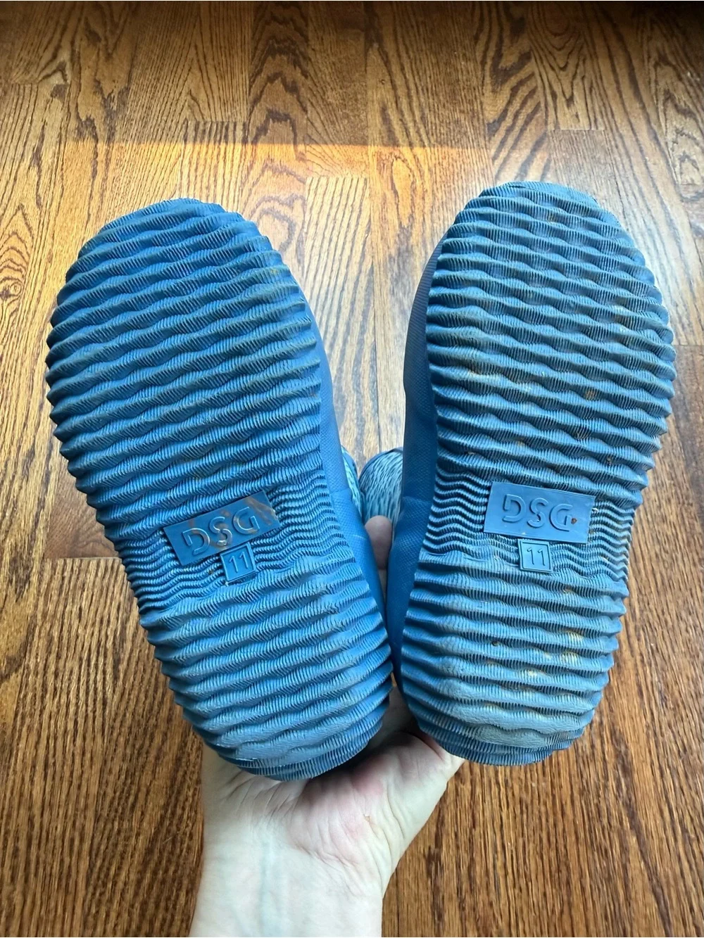 DSG Blue Leopard Snowbound Winter Boots Sz 11
